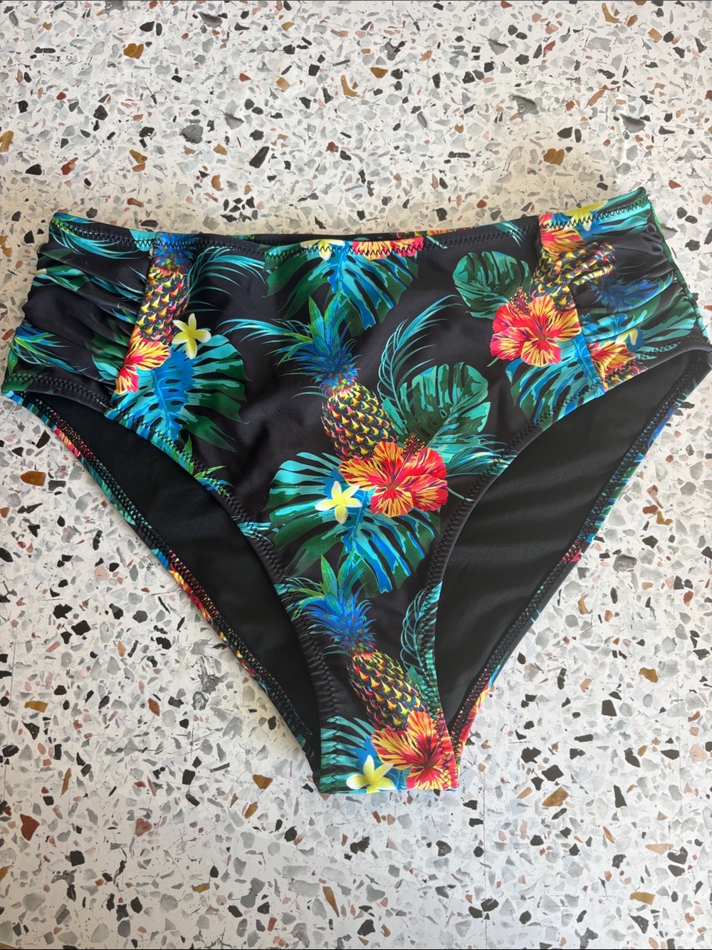 Remidoo High Waist Floral Bikini Bottom NWOT